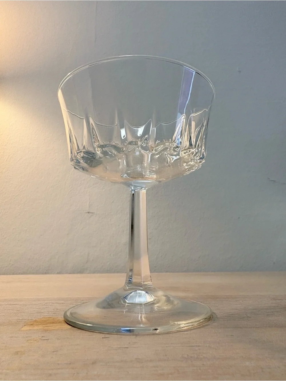 Set of 4 Cristal d’Arques – Durand “Regency” Cut Crystal Champagne/Tall Sherbet